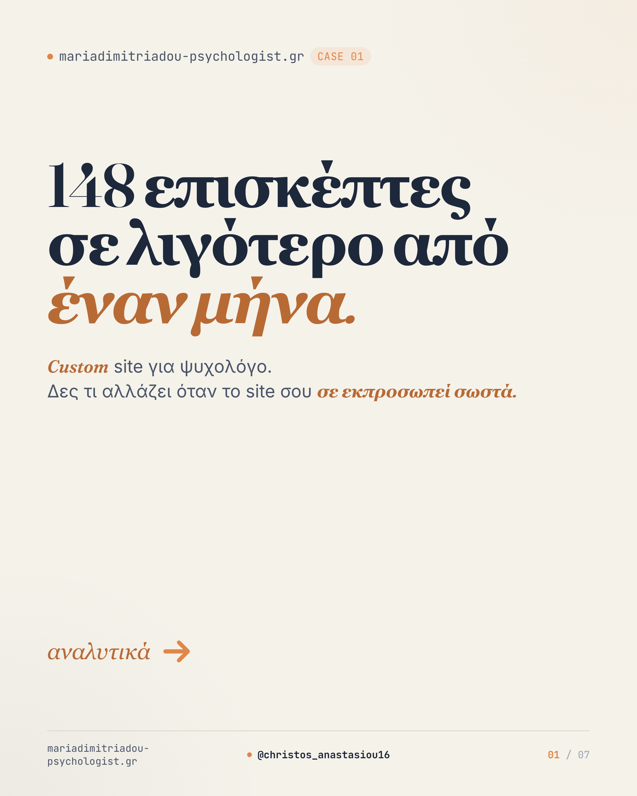 148 επισκέπτες σε λιγότερο από έναν μήνα.